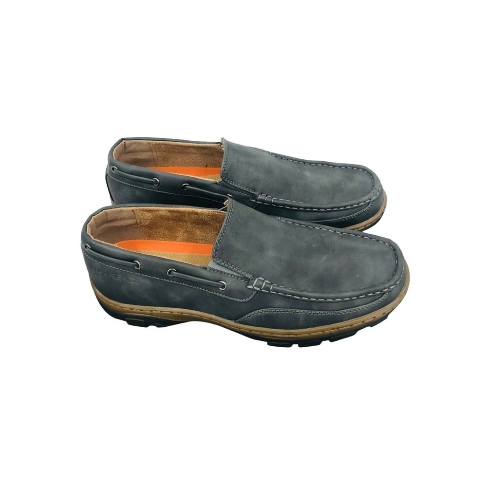 Hawk & co men's gray leather loafers (Samuel) 11